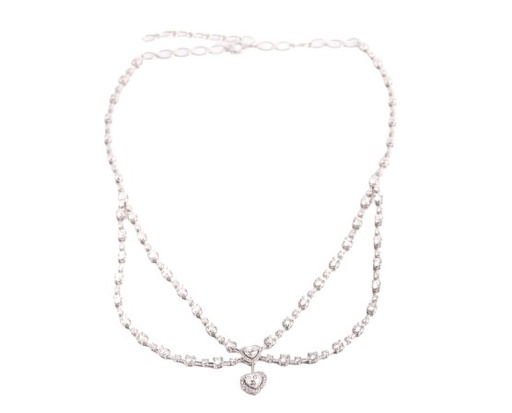 [NKL02162] Diamond Hearts Necklace 