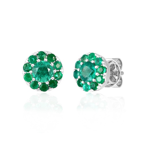 [EAR2761] Emerald Stud Earrings