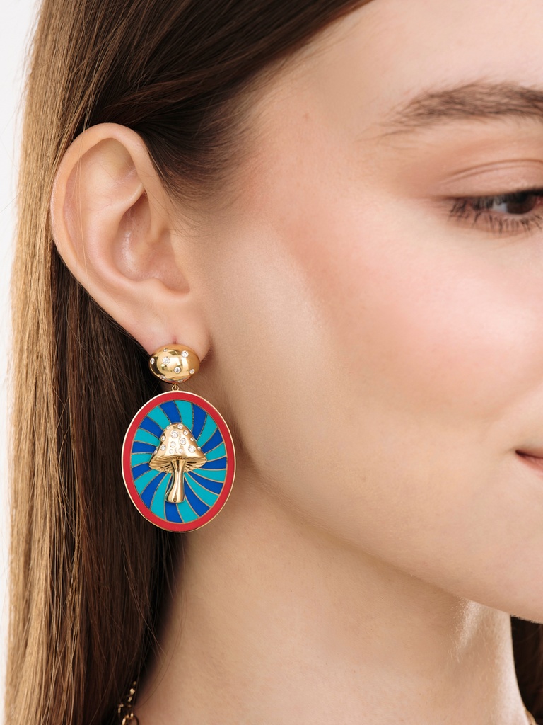 Magic Mushroom Earrings
