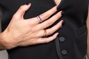 Oval Diamond Hearts Ring