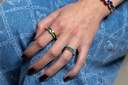 Oval Diamond Hearts Ring