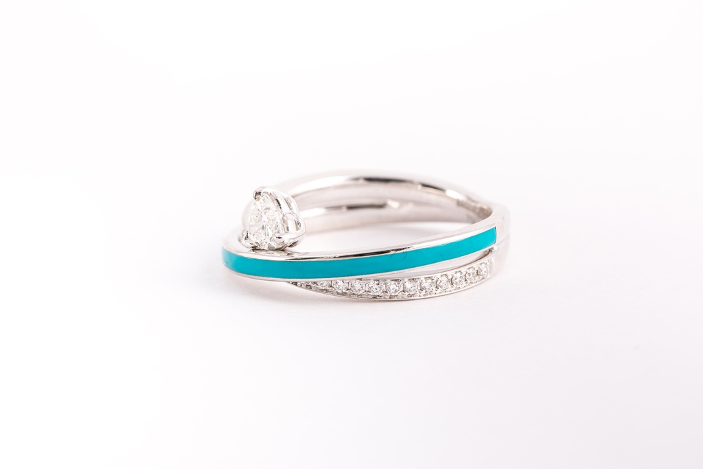 Diamond Hearts Ring