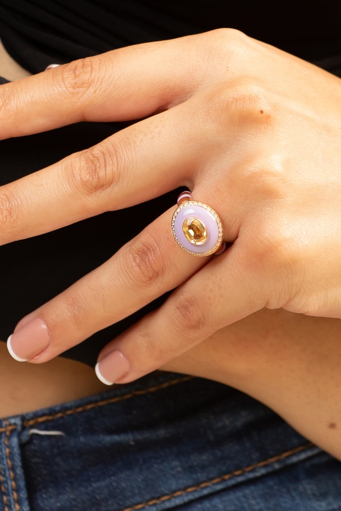Periwinkle Lilac Candy Ring 