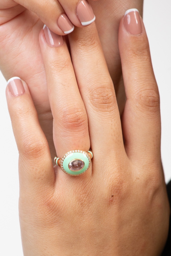 Cornflower Blue Candy Ring