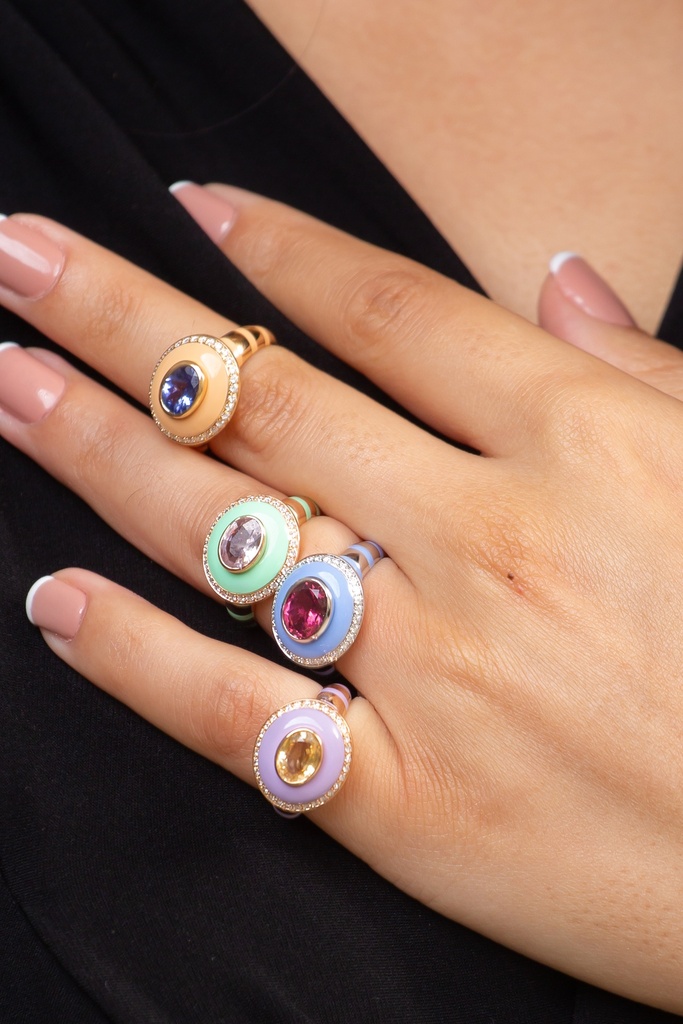 Cornflower Blue Candy Ring