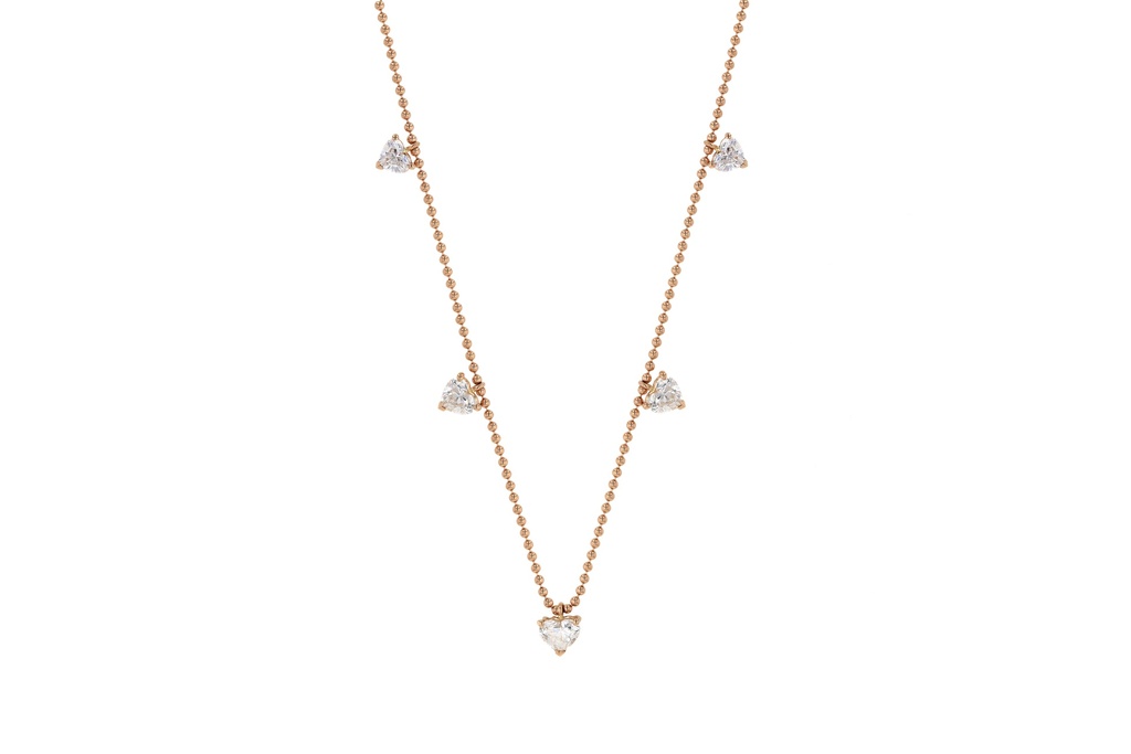 Diamond Hearts Necklace 