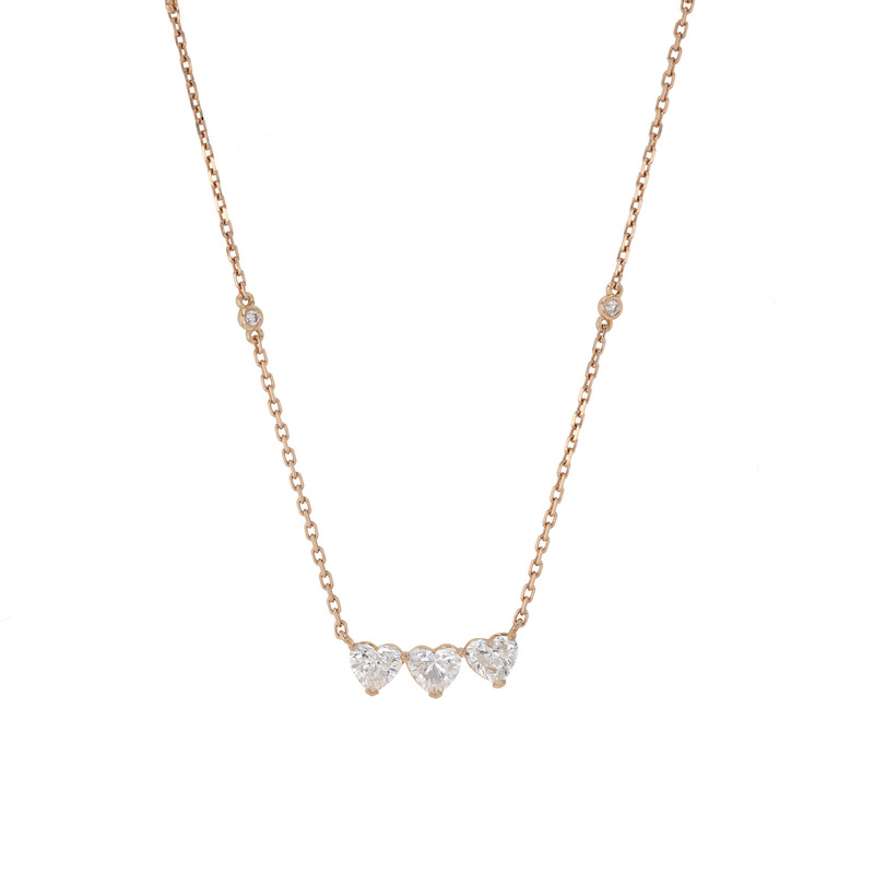Diamond Hearts Necklace 