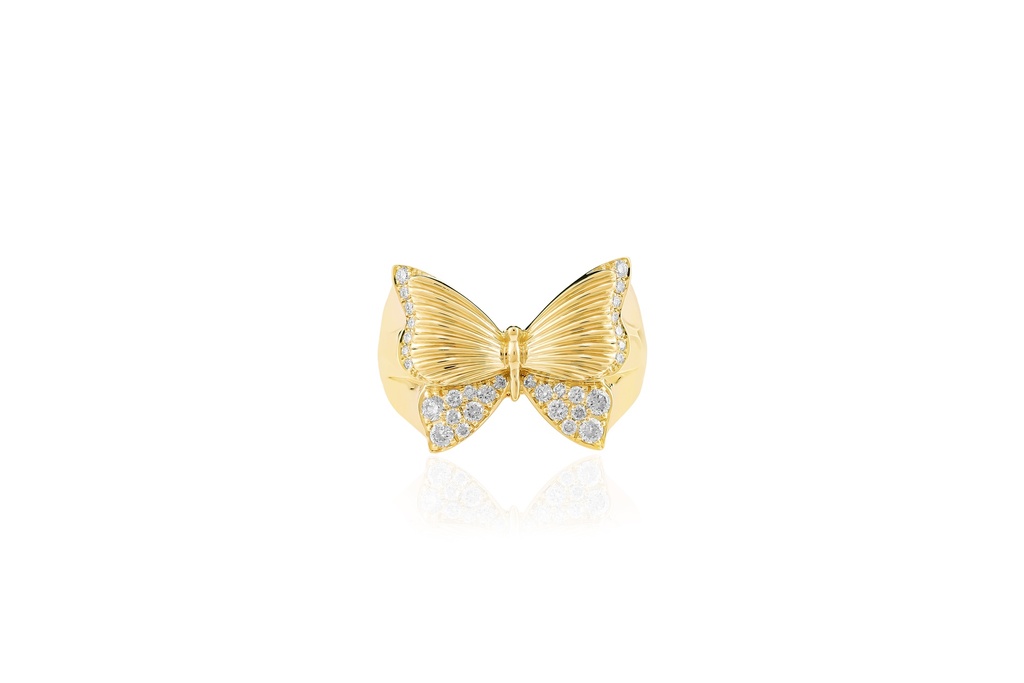 Pinky Flower Power Ring