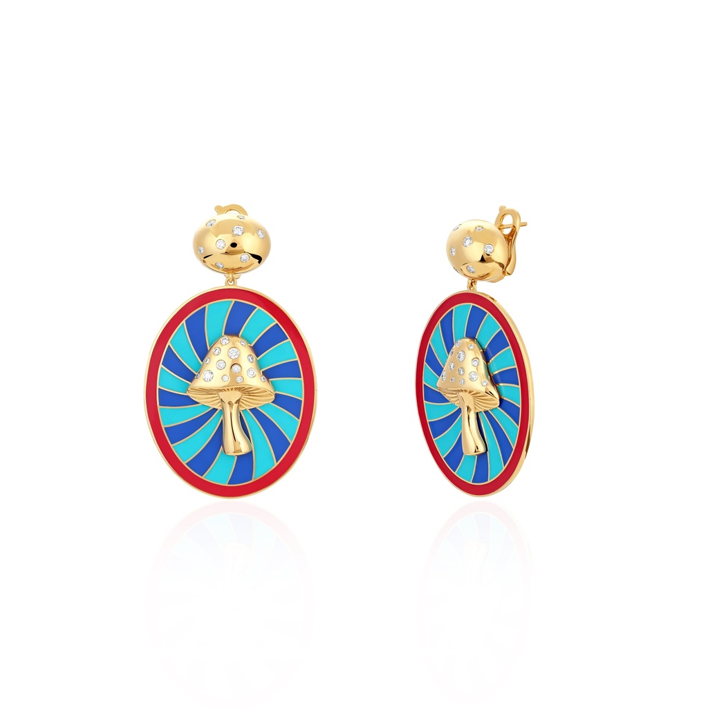 Magic Mushroom Earrings