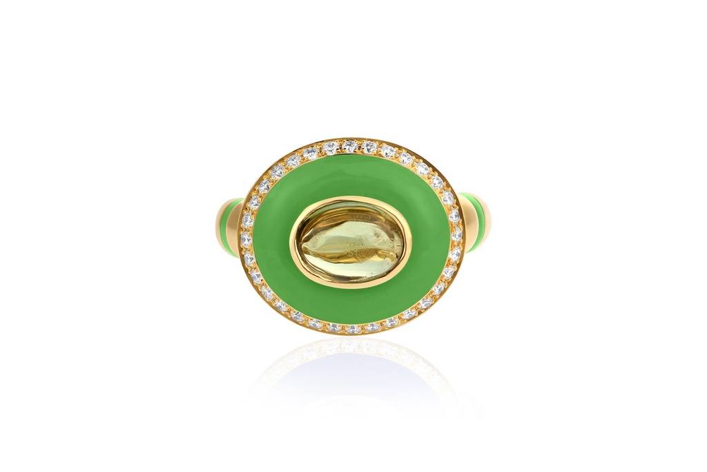 Topaz Green Candy Ring