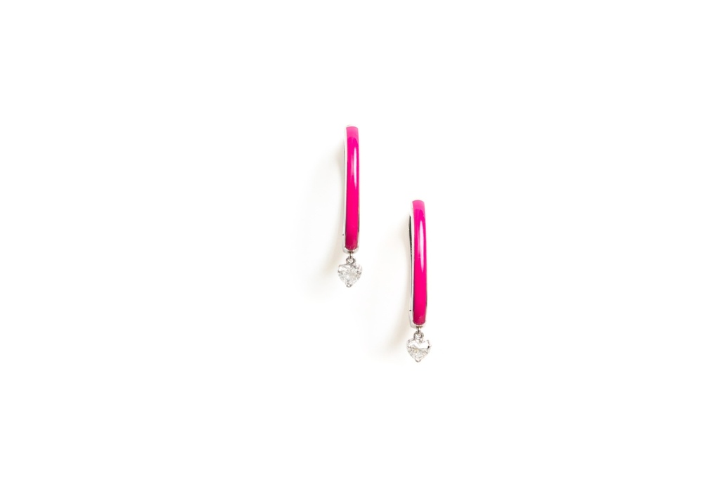 Diamond Hearts Earrings