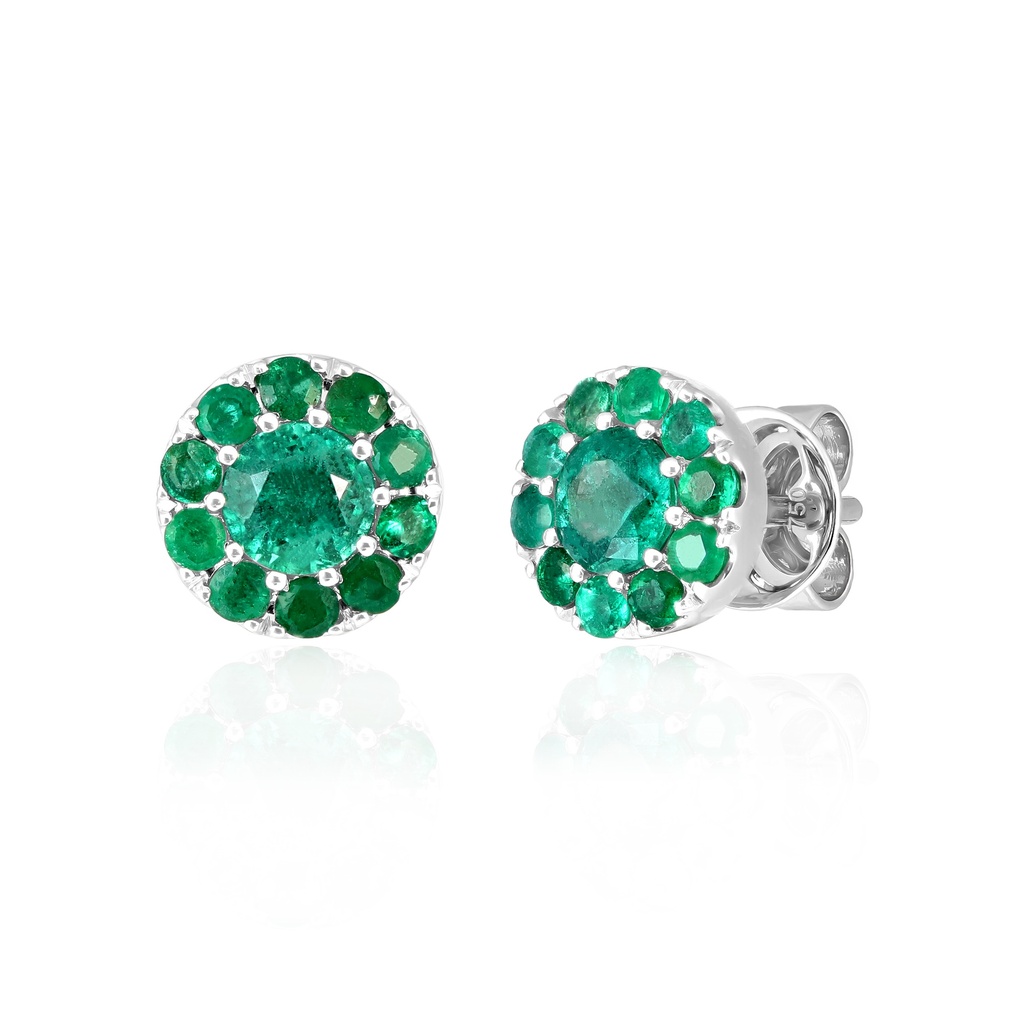 Emerald Stud Earrings