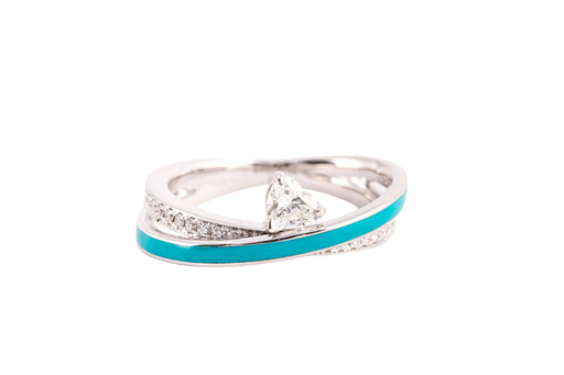 [RNG02392] Diamond Hearts Ring