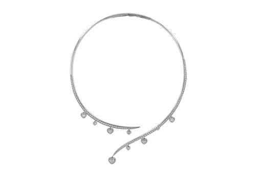[NKL02282] Diamond Hearts Necklace