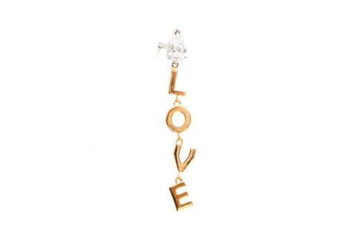 [EAR2330] Letters & Lines Earrings