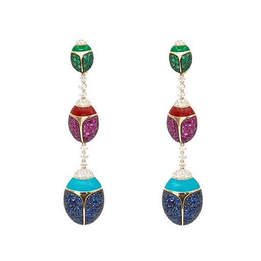 [EAR2597] Scarab Earrings