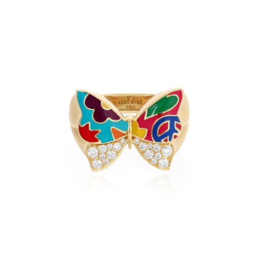 [RNG03620] Pinky Flower Power Ring