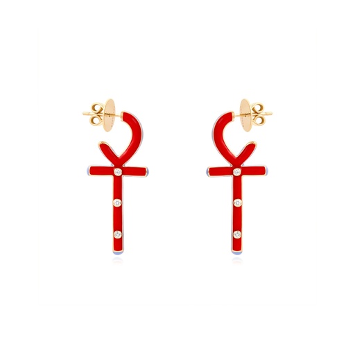 [EAR3017] Ankh Earrings