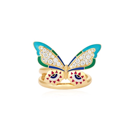 [RNG03949] Pinky Flower Power Ring