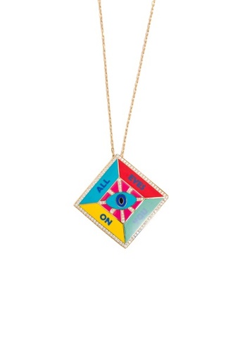 [PND04490] Letters & Lines Pendant (SMALL)