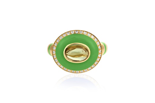 [RNG041912] Topaz Green Candy Ring