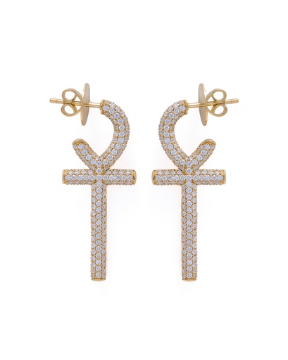 [EAR3630] Ankh Earrings