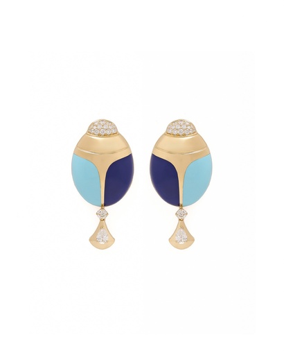 [EAR3672] Scarab Earrings