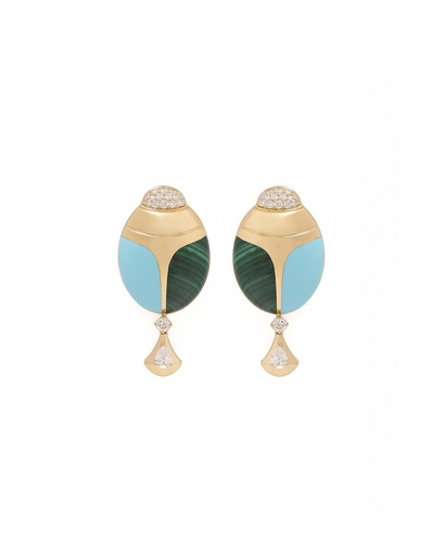 [EAR3667] Scarab Earrings