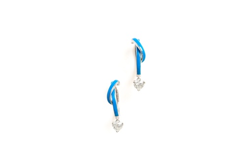 [EAR2228] Diamond Hearts Earrings