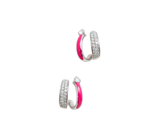 [EAR2312] Diamond Hearts Earrings