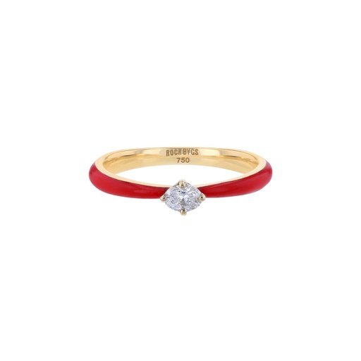 [RNG02843] Diamond Hearts Ring